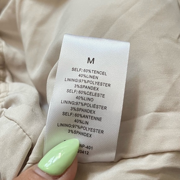 NIA | NWT! linen pull on pant & amie convertible halter top size: medium - Picture 5 of 8